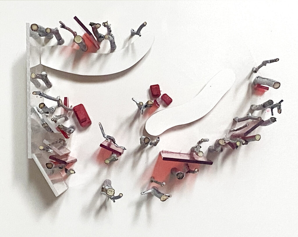 Maquette conceptuelle d’un pop-up pour une marque de fragrance en édition limitée